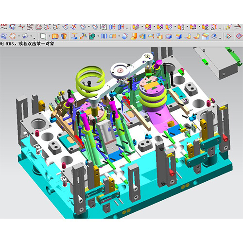 Moldes de inyección de núcleos plegables 3D